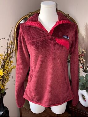 Patagonia Women's Pullover Fleece - Burgundy size Small